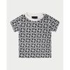 T-shirt enfant John Richmond Ensemble gar&ccedil;on avec logo all-over Noir