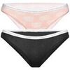 Maillots de bain Calvin Klein Jeans Culottes Calvin Klein Pack X2 en coton &eacute;lastique Noir