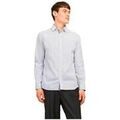 Chemises/chemisettes sur Grenoble : Chemise Jack & Jones Chemise manches longues Jack Jones slim fit blanche