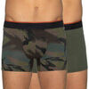 Boxers Superdry Pack x2 front logo Kaki