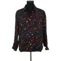 Chemise Saint Laurent Chemise en soie noire Grenoble