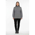 Pull Best Mountain Pull col roul&eacute; Taille 40 / L Gris multicolor
