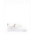 Baskets femme sur Grenoble : Baskets basses La Modeuse Baskets, slip-on pour femme - Blanc/Dor&eacute; - Dor&eacute;