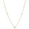 Collier Orusbijoux Collier Argent Dor&eacute; &eacute;toile Et Perles Naturelles Blanches Dor&eacute;