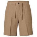 Shorts/Bermuda sur Grenoble : Short Selected Noos Regular-Leroy Linen Shorts - Caribou
