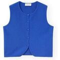 Gilet Compania Fantastica COMPA�IA FANT�STICA Top 10216 - Blue Bleu Grenoble