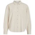 Chemises sur Grenoble : Chemise Vila Noos Prisilla Loose Shirt - Super Light Natural Melan