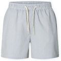 Shorts/Bermuda sur Grenoble : Short Selected Cooper-Seersucker Swim Trunks - Blue Mirage
