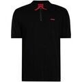 Polo HUGO Polo zipp&eacute; Dalomino Noir
