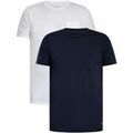 Tee-shirts sur Grenoble : T-shirt Lyle & Scott Lot de 2 T-shirts basiques de d&eacute;tente avec poche Multicolore