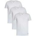 Tee-shirts sur Grenoble : T-shirt Lyle & Scott Lot de 3 T-shirts basiques de d&eacute;tente &agrave; col en V Blanc
