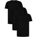 Tee-shirts sur Grenoble : T-shirt Lyle & Scott Lot de 3 T-shirts basiques de d&eacute;tente &agrave; col en V Noir