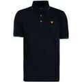 Polo Lyle & Scott Polo &agrave; liser&eacute; fin Bleu