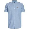Chemise Lyle & Scott Chemise Oxford &agrave; manches courtes Bleu Grenoble