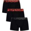 Boxers Superdry Pack de 3 troncs Noir