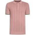 Polo Superdry Polo &agrave; texture tricot&eacute;e Rose