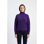 Pull Zara Pull col roul&eacute; Taille 36 / S Violet multicolor