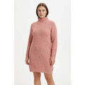 Robe De Facto Pull col roulé Taille 40 / L Rose multicolor Robes sur Grenoble : Robe De Facto Pull col roulé Taille 40 / L Rose multicolor