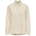 Chemises sur Grenoble : Chemise Only Vera Heart Shirt - Ecru