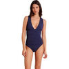 Maillots de bain Admas Maillot de bain 1 pi&egrave;ce crois&eacute; Cruisery Bleu