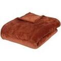 Linge de maison sur Grenoble : Plaids, jet&eacute;s Atmosphera Plaid Ollis terracotta Marron Unique. . Maison & D&eacute;co > Plaids, jet&eacute;s.