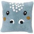 Coussins Today Coussin Hippopotame Bleu Bleu Unique. . Maison & D&eacute;co > Coussins.