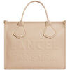 Sac &agrave; main Lancel Paris 1876 Sac cabas Lancel Jour M en cuir couleur cappuccino