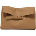 Saccoches / Etuis sur Grenoble : Pochette Orciani Pochette Soft en cuir martel&eacute; couleur biscuit