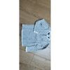 T-shirt enfant Zara Pull l&eacute;ger ray&eacute; bleu jeans et blanc Zara - 7 ans Bleu