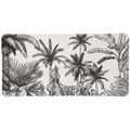 Tapis de bain Guy Levasseur Tapis de bain antid&eacute;rapant imprim&eacute; tropical Noir 60x120 cm. . Maison > Tapis de bain. Grenoble