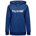Sweat-shirt hummel Sweat &agrave; capuche HMLGO Cotton Logo Femme Bleu