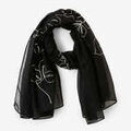 Echarpe Lollipops Foulard noir Robertina