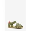 Sandales enfant benjie Muzzano Premiers pas Kaki Rouge