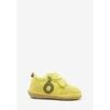 Baskets basses enfant benjie Myrtille logo Premiers pas Jaune Kaki