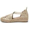 Chaussures d&eacute;contract&eacute;es femme sur Grenoble : Espadrilles Armony 812391 Dor&eacute;