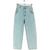 Jeans mom Des Petits Hauts Jean large en coton bleu