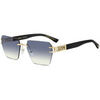 Lunettes de soleil Dsquared D2 0173/S Lunettes de soleil, Or/Bleu clair, 58 mm Dor&eacute;