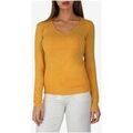 Pull Kebello Pull col v F, Jaune