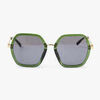 Lunettes de soleil Lollipops Grandes lunettes carr&eacute;es 70 Vert