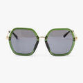 Lunettes sur Grenoble : Lunettes de soleil Lollipops Grandes lunettes carr&eacute;es 70 Vert