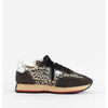 Baskets basses Victoria BASKET COSMOS NYLON IMPRIM&Eacute; ANIMAL CRO&Ucirc;TE DE CUIR 1134116 Noir