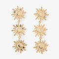 Boucles d'oreille sur Grenoble : Boucles oreilles Lollipops Boucles d'oreilles soleil martel&eacute;s Dor&eacute;