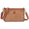 Sac a main Biba Sac bandouli&egrave;re cuir tress&eacute; Kansas Blink Marron
