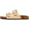 Sandales Super Mode Mules &agrave; Enfiler Inia Beige