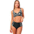 Maillots de bain sur Grenoble : Maillots de bain Admas Ensemble deux pi&egrave;ces shapewear Black And White Noir