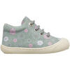 Baskets montantes enfant Naturino Chaussures premiers pas en su&egrave;de COCOON Vert