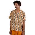 Chemises/chemisettes sur Grenoble : Chemise Brava Fabrics Big Tiles Aloha Shirt - Ochre