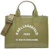 Sac &agrave; main Karl Lagerfeld Sac cabas Paris vert kaki Kaki