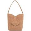 Sac a main LANCASTER Sac seau Avec Pression Mini Su&eacute;dine KBA Moka Marron
