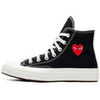 Baskets montantes Converse Comme des Gar&ccedil;ons Single Heart Chuck 70 Black High Noir